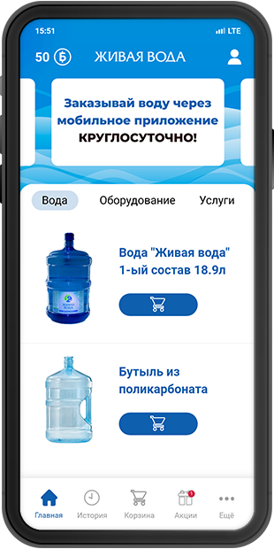 application mockup